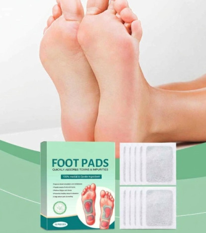 Detox Foot Patches 10 Adhesive Pads Kit Natural Unwanted ginger