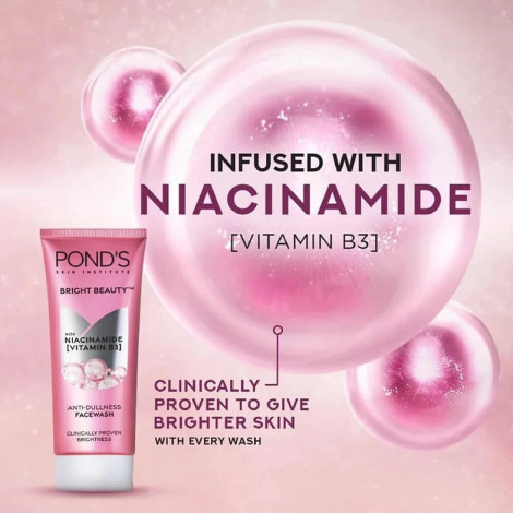 POND's Bright Beauty With Niacinamide Vitamin B3 For Anti Dullness Face Wash (200 g)