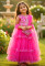 Girls Layered Net Gown