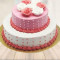 Rosy Elegance Tier Cake