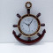 Nautical Anchor & Wheel Wall Clock